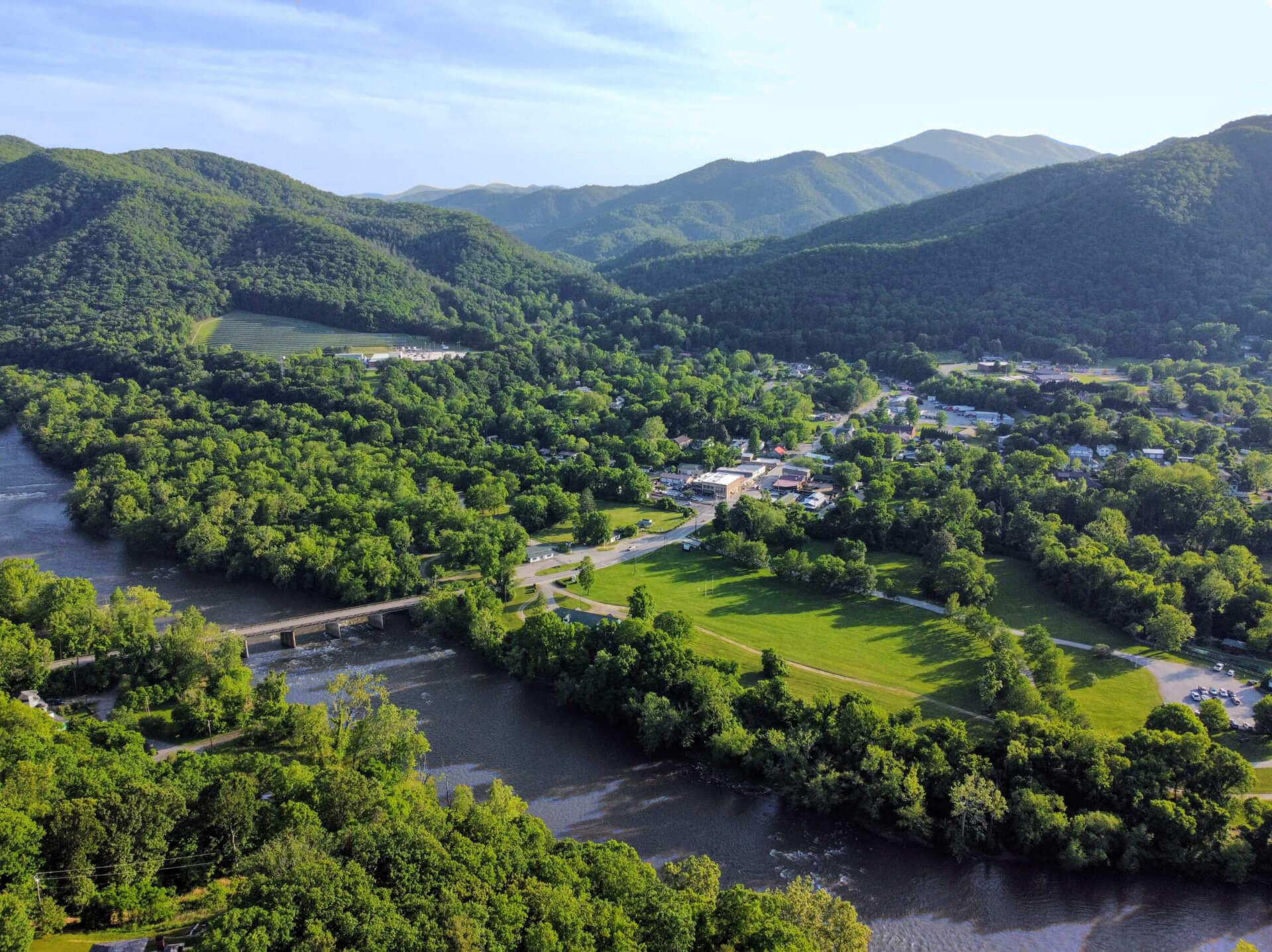 Town of Hot Springs - Aerial