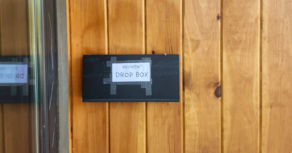 New Payment Drop Box